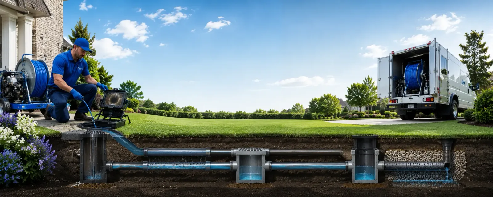 Outdoor drain cleaning information for Wood, PA
